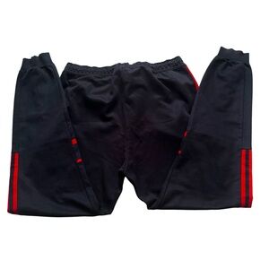 Adidas Track Pants/Joggers - Navy Blue & Red - Size M